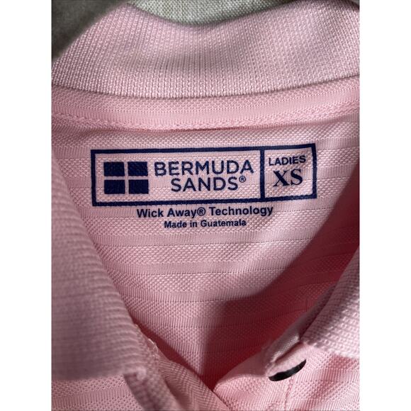 NWT Bermuda Sands Golf Polo - Ladies Size XS - 255 Lady Shadow Pink - Wick Away - Picture 2 of 6
